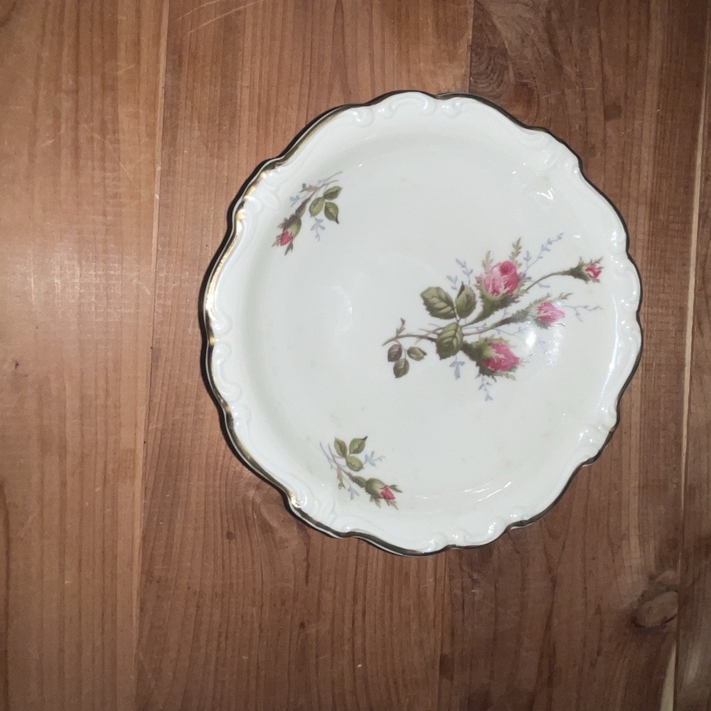 Rosenthal Moss Rose Pompadour Fruit Dessert Bowl 5-1/4" Trinket Dish Ring Dish
